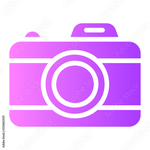 photo camera gradient icon