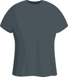 Night black tshirt icon cartoon vector. Sport fashion. Cotton body