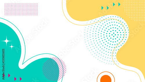 Vector illustration of abstract geometric cover background with minimal trendy style.