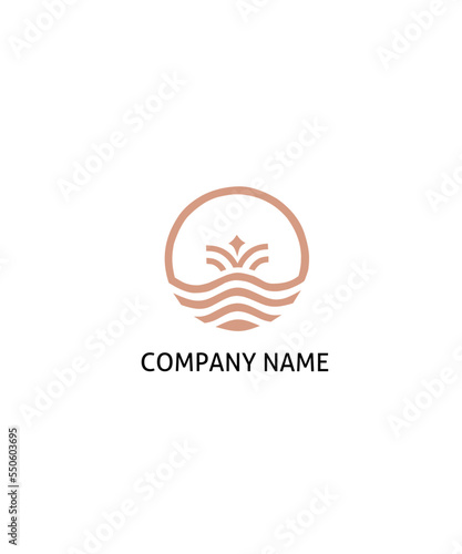 Modern fountain logo
