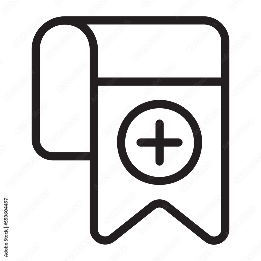 Obraz premium bookmark line icon