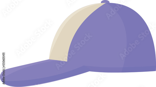 Summer cap icon cartoon vector. Baseball hat. Fashion wear