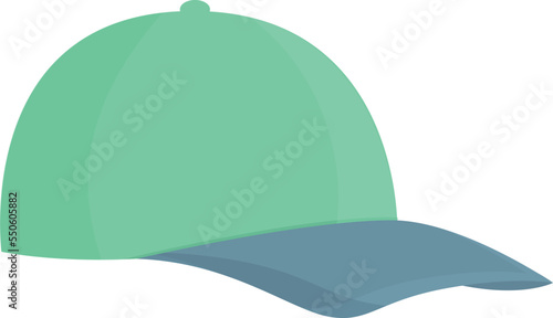 Baseball cap icon cartoon vector. Template uniform. Wear trucker