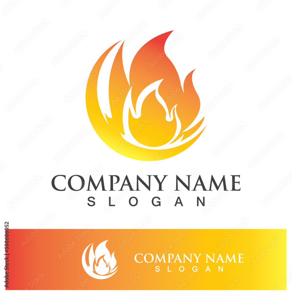 Fire logo design illustration and fire symbol Fire logo design illustration and fire symbol