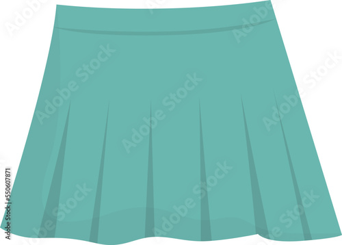 Garment skirt icon cartoon vector. Woman clothing. Design girl