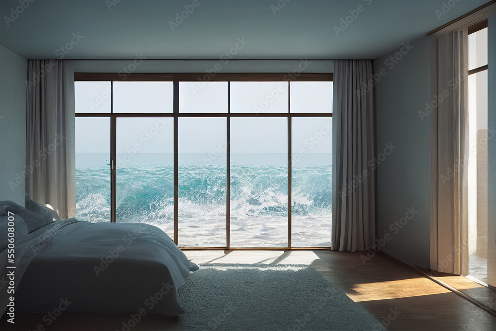 Fototapeta premium interior of a room near ocean