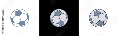Soccer ball icon. football symbol sign for sports apps and websites 