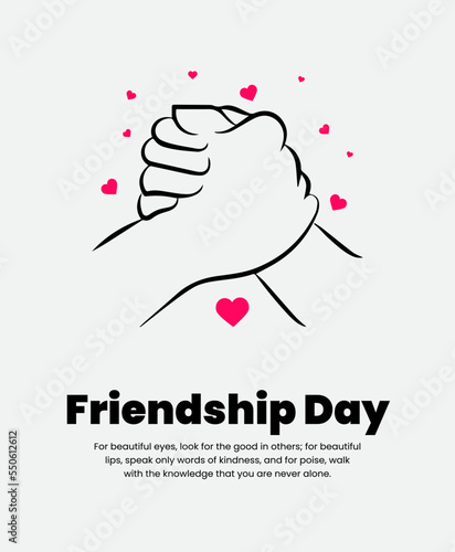 Happy Friendship Day, Girlfriend, boyfriend, background concept, Vector illustration, vector, greeting card, social media post, banner, poster, flyer, typography design