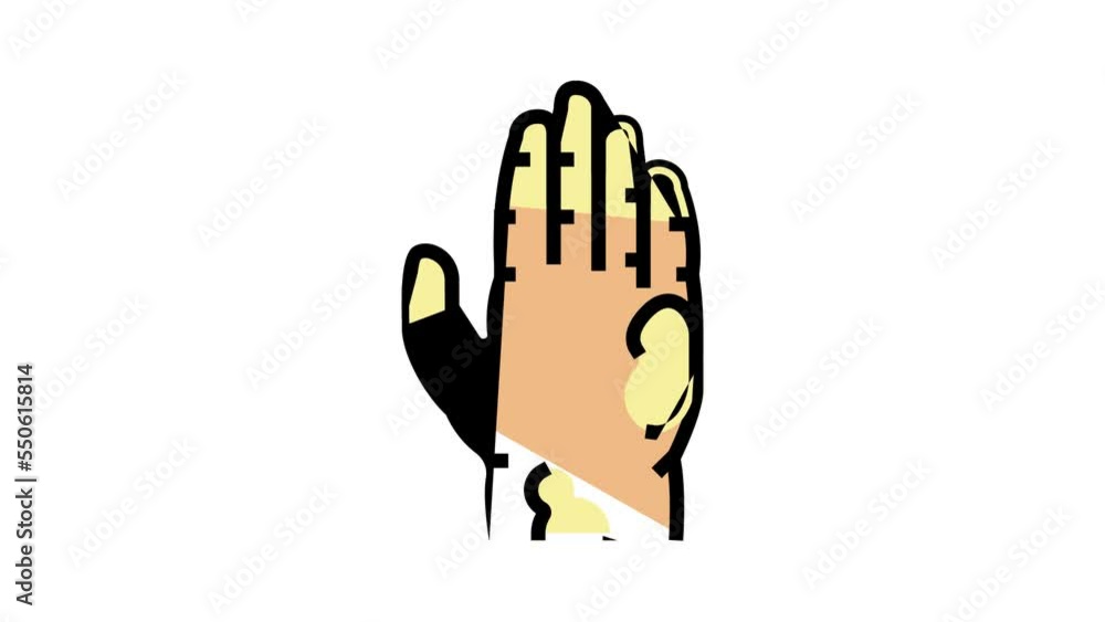 scleroderma skin disease color icon animation scleroderma skin disease color icon animation