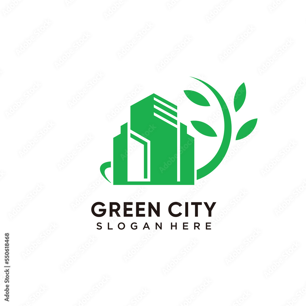 Green city logo with initials ah modern concept for business premium vector Green city logo with initials ah modern concept for business premium vector