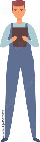 Gasman plan icon cartoon vector. Gas worker. Rig house