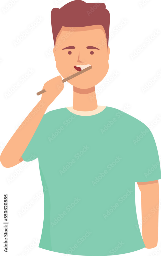Child brysh teeth icon cartoon vector. Kid boy. Tooth people Child brysh teeth icon cartoon vector. Kid boy. Tooth people