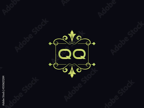 Abstract QQ Luxury Icon,  Typography Qq q q Logo Letter Design With Beautiful Color For You