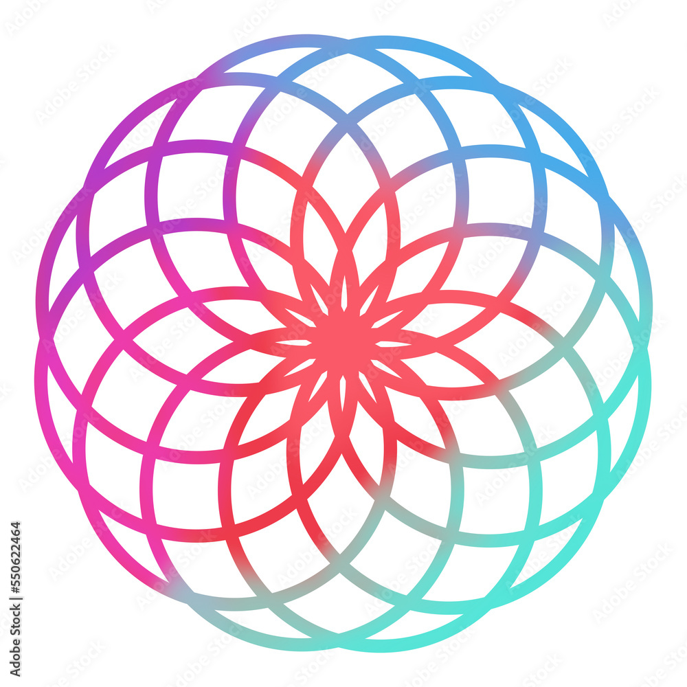 abstract sphere with rainbow color abstract sphere with rainbow color