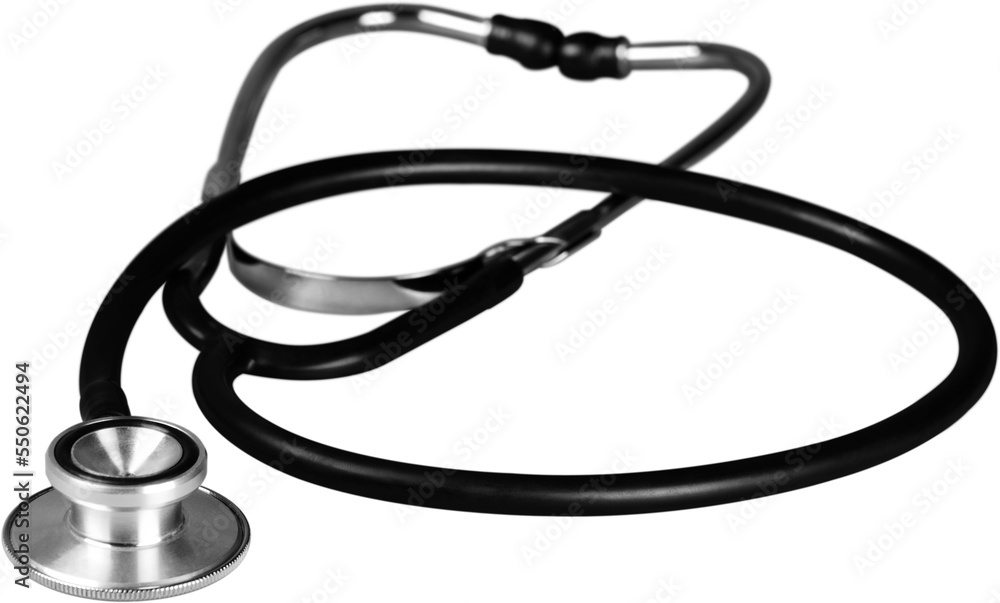 Black Stethoscope - Isolated Black Stethoscope - Isolated