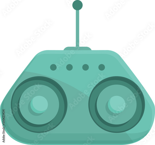 Child joystick icon cartoon vector. Remote control. Model machine