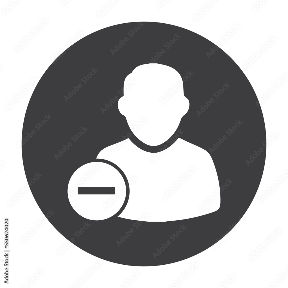 Remove user account icon Remove user account icon