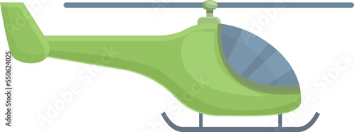 Radio control helicopter icon cartoon vector. Remote toy. Small electric