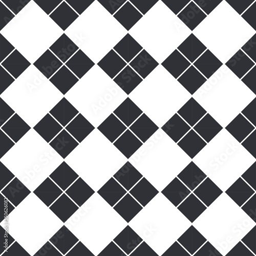 Seamless geometric pattern. black and white. 3d illustration. can be used in decorative design fashion clothes Bedding, curtains, tablecloths, cushions, gift wrapping paper