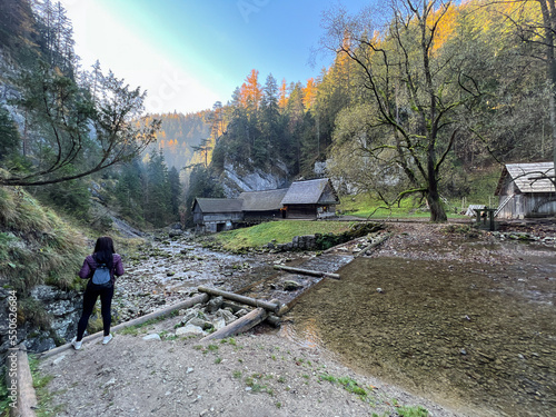 The historic Oblazy water mill in the Kvacianska dolina national park in Slovakia photo