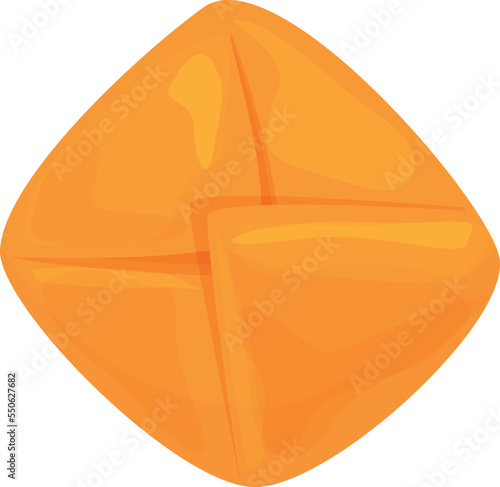 Restaurant khachapuri icon cartoon vector. Bread cuisine. Dish culture