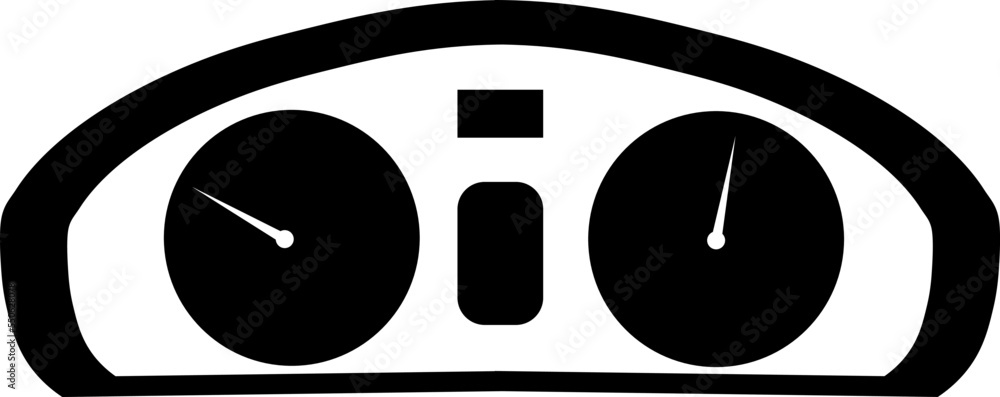 Counter car clocks simple graphics