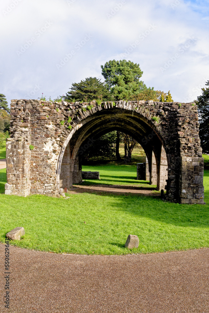 Twelve sided Chapter House - monastic ruins - Margam Country Park