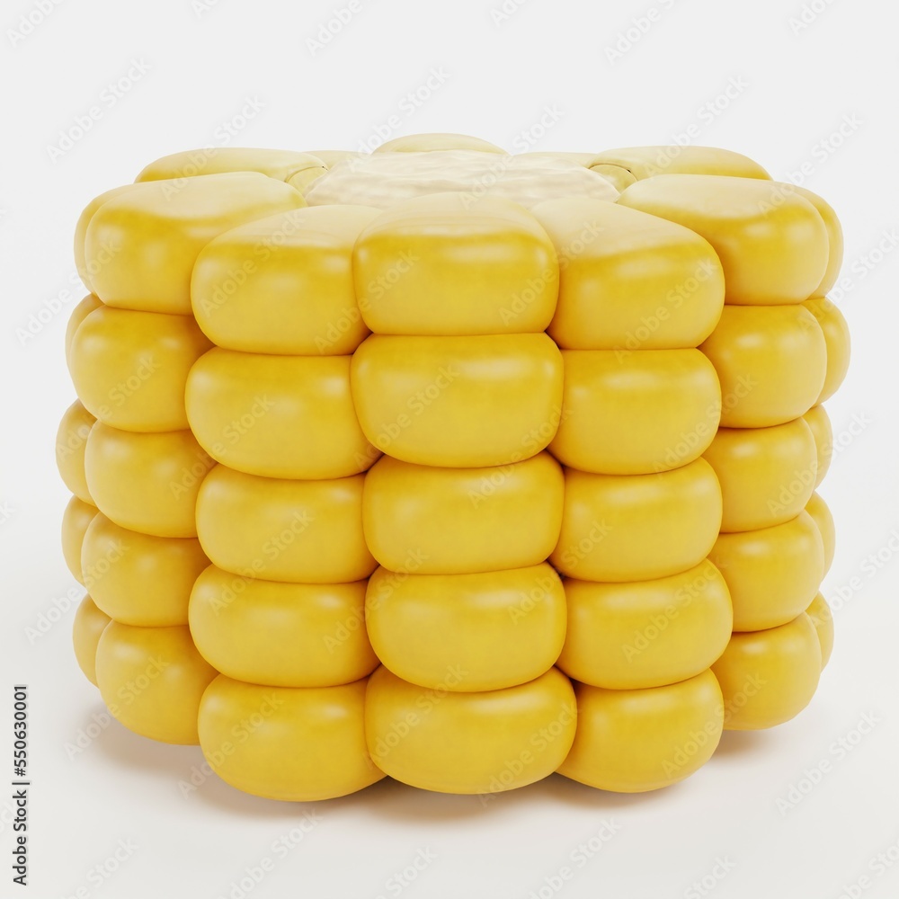 Realistic 3D Render of Corn Realistic 3D Render of Corn