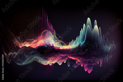 Reverberation of sound waves across the universe glitch art