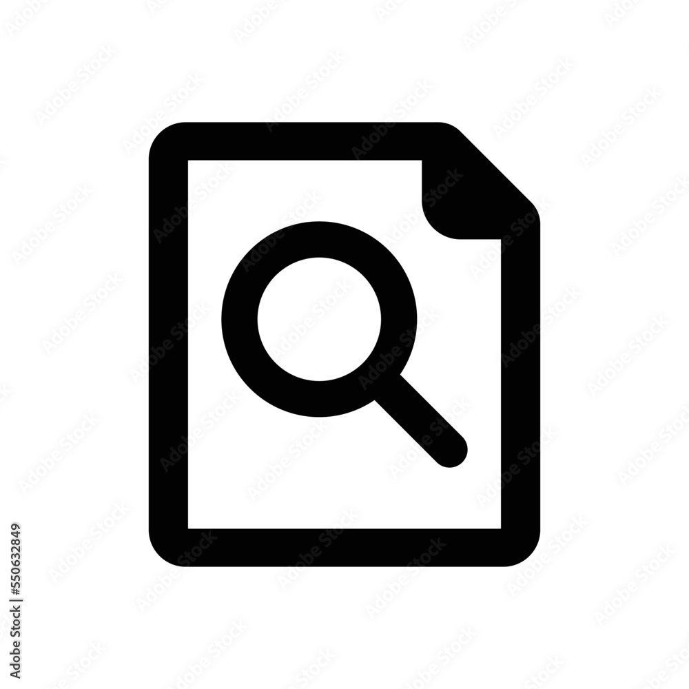 Search File icon - vector illustration . search, file, document, find, explore, magnifier, data, zoom, page, sheet, paper, line, outline, icons . Search File icon - vector illustration . search, file, document, find, explore, magnifier, data, zoom, page, sheet, paper, line, outline, icons .