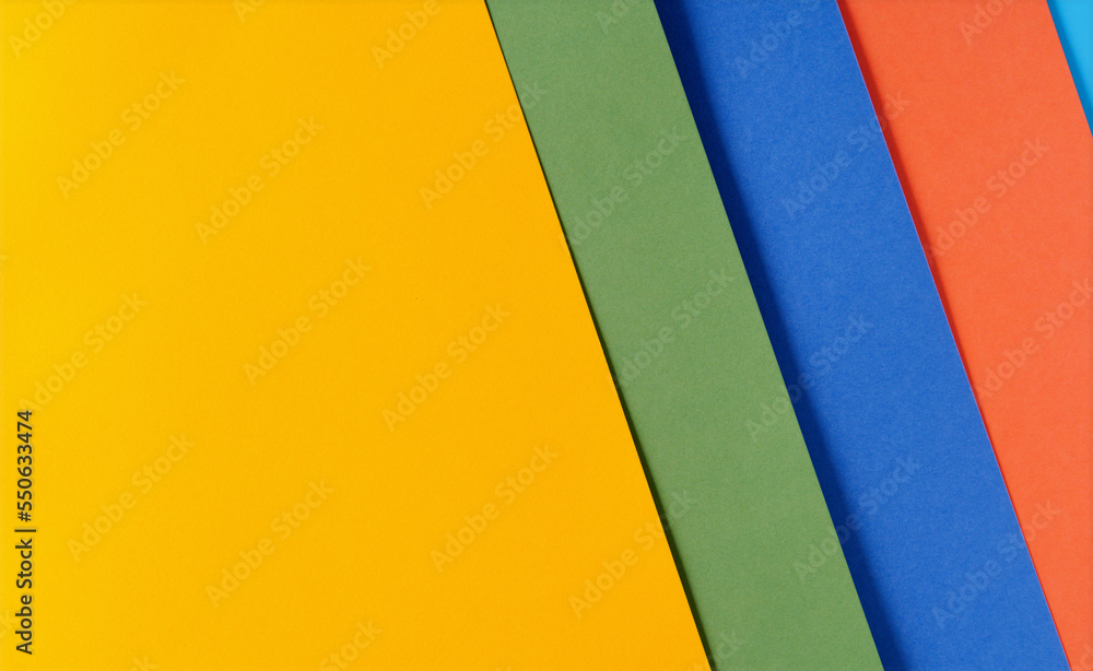 Background of blue,yellow and red paper of bright colors, geometric pattern. Background of blue,yellow and red paper of bright colors, geometric pattern.