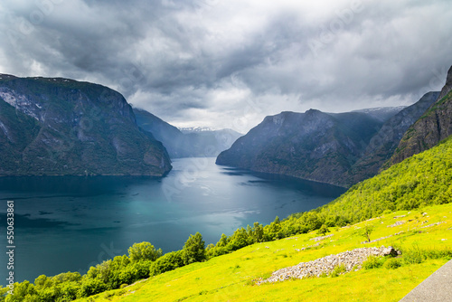 Picturesque Aurlandsfjord.