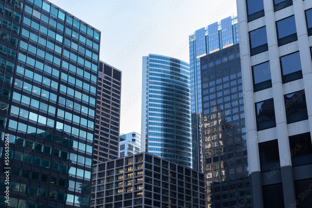 Office Buildings and Skyscrapers in Downtown Chicago