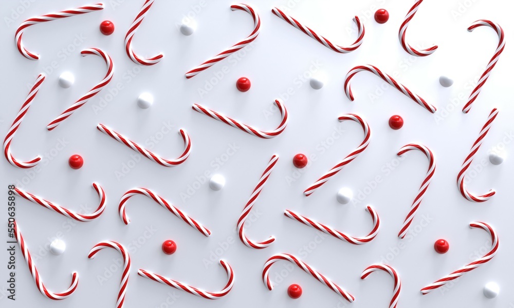 3d candy cane background. 3d rendering. 3d candy cane background. 3d rendering.