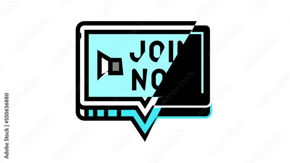 join now registration color icon animation join now registration color icon animation