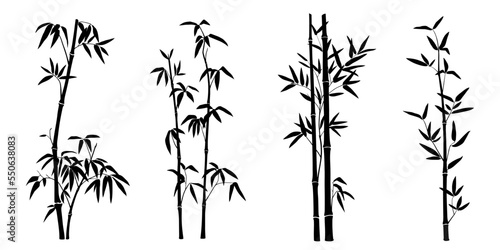 Tablou canvas bambus silhouettes volume 1