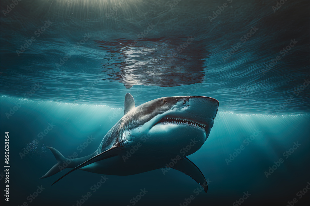 Fototapeta premium great white shark