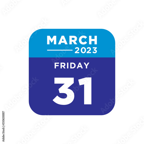 calendar march 2023 vector illustration in trendy flat design