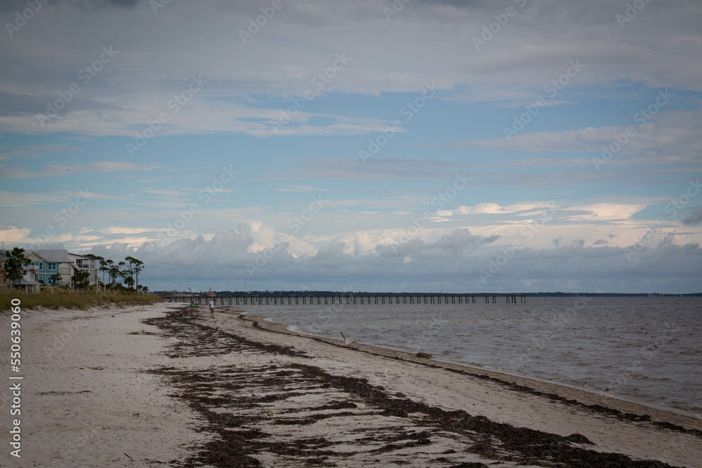 Clouds over the beach