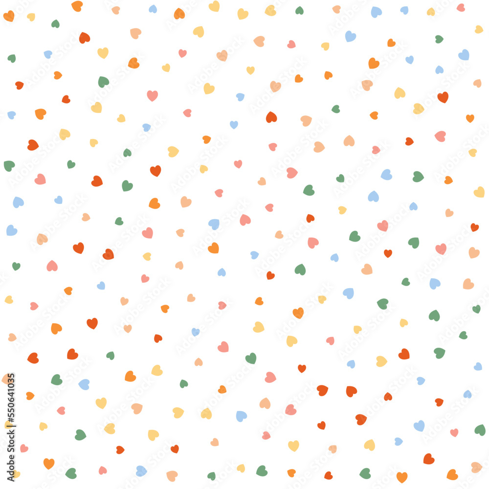 Seamless Hearts Pattern. Cute baby vector background with small hearts, kids girly print, 14 february Valentine backdrop Seamless Hearts Pattern. Cute baby vector background with small hearts, kids girly print, 14 february Valentine backdrop