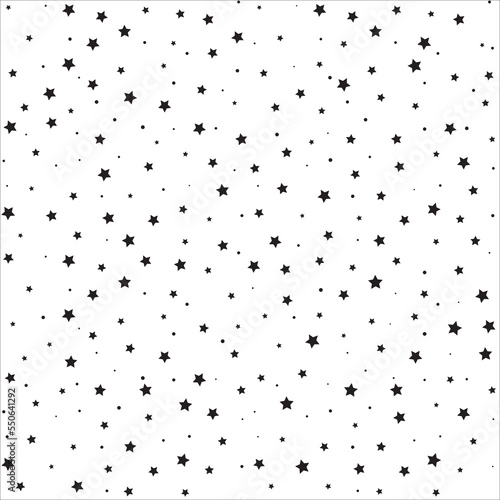 star patterns. Seamless vector stars background. Cute Christmas and holidays ornament