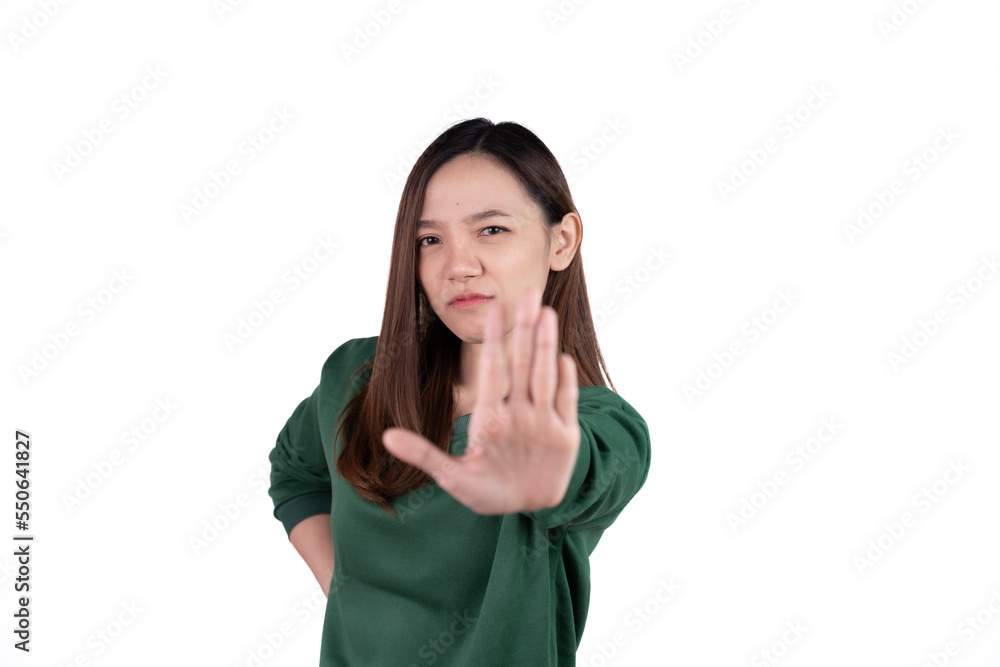 Young asian woman, professional entrepreneur standing in office, smiling and looking confident, white background Young asian woman, professional entrepreneur standing in office, smiling and looking confident, white background