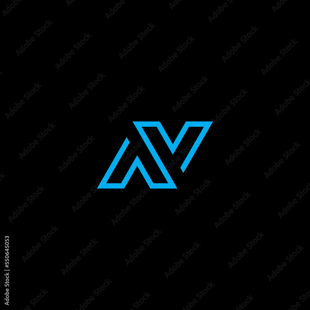 N letter line logo N letter line logo