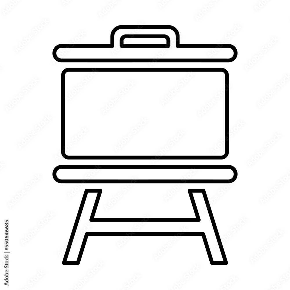 Projector Screen Icon In Line Style Projector Screen Icon In Line Style