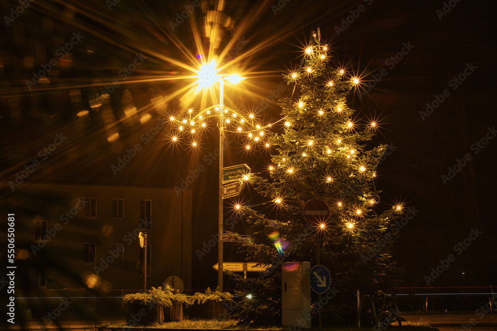 Weihnachtsbaum - Weihnachten - Stasse - Stadt - Zossen - Brandenburg - Deutschland