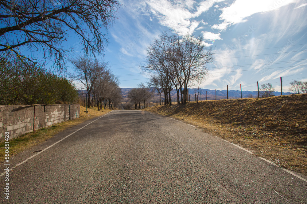 Fototapeta premium Mendoza 2022, invierno, paisajes, nieve, argentina, mendoza 