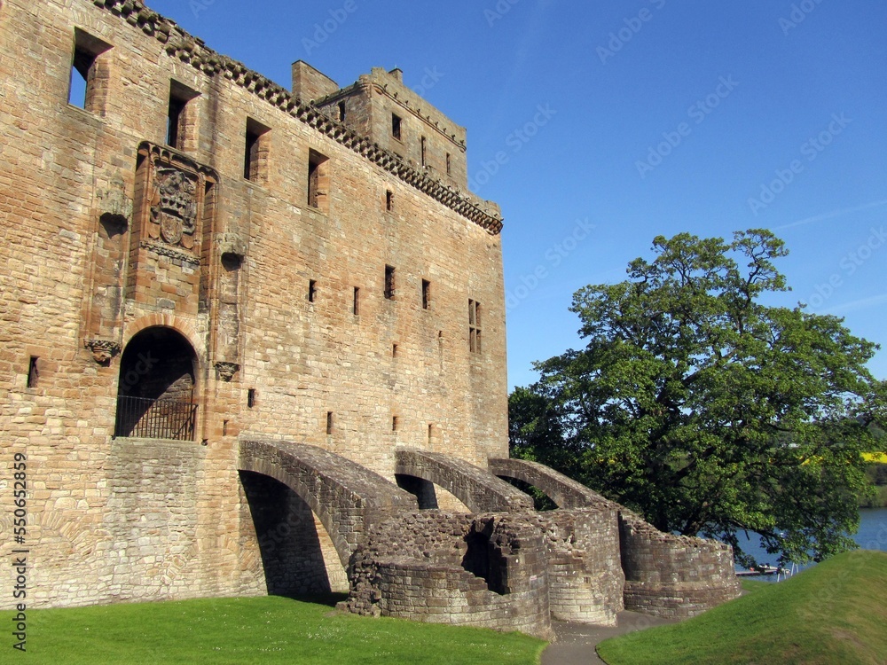 The eastern range of Linlithgow Palace.