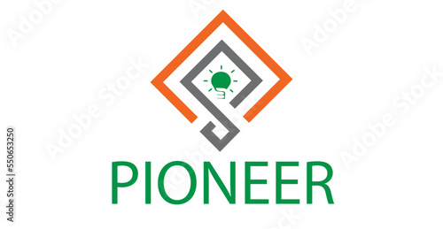 Abstract logo design for educational institute, motivational company
