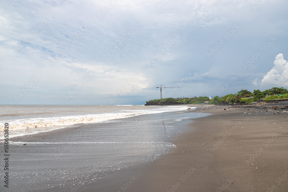 Nyanyi beach with black sand. Bali, Indonesia. Nyanyi beach with black sand. Bali, Indonesia.