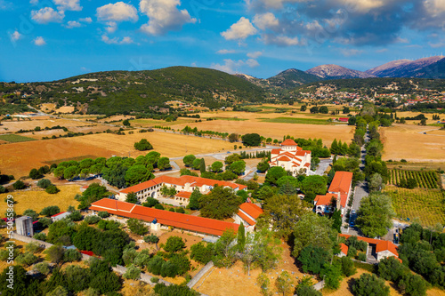 Monastery of Agios Gerasimos on Kefalonia island, Greece. Sacred Monastery of Agios Gerasimos of Kefalonia, Greece.